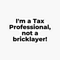 I'm A Tax Professional, Not A Bricklayer!