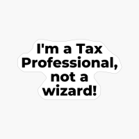 I'm A Tax Professional, Not A Wizard!
