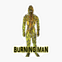 Burning Man #3 Textured (Yellow)
