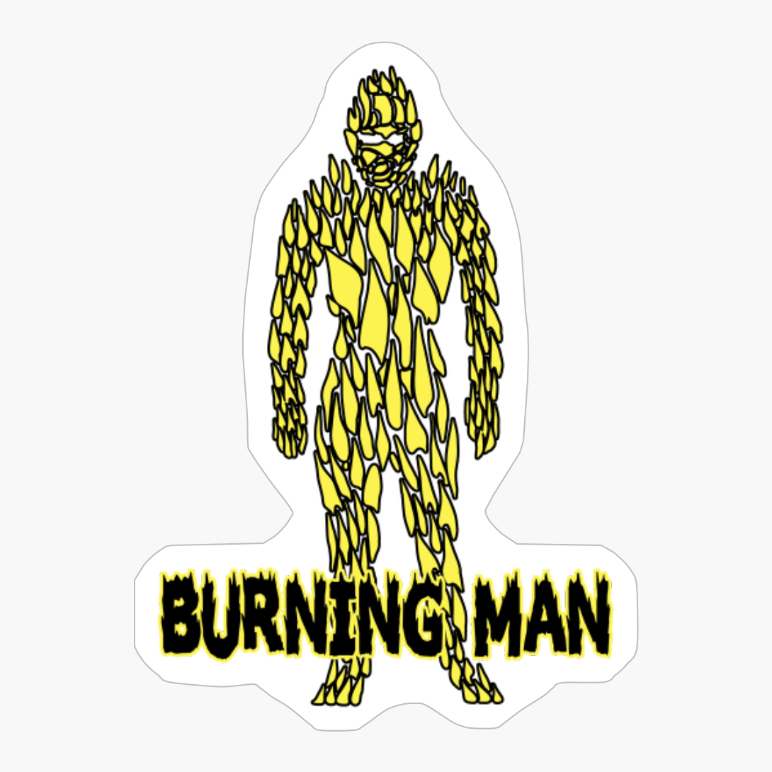 Burning Man #2 (Yellow)