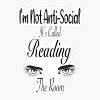 I'm Not Anti-social Cute Funny Women Graphic Tee With Saying