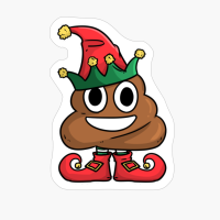 Elf Poop Emoji Funny Christmas