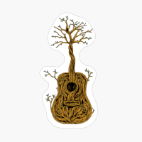 Acoustic Guitar Tree Of Life Nature Guitarist Gift
