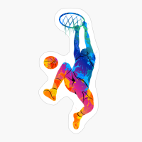 Basketball Player Dunk Illustration