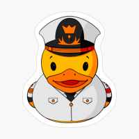 Ship Captain Rubber Duck