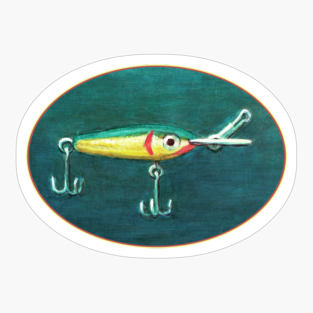 Green Fishing Lure (oval Design)