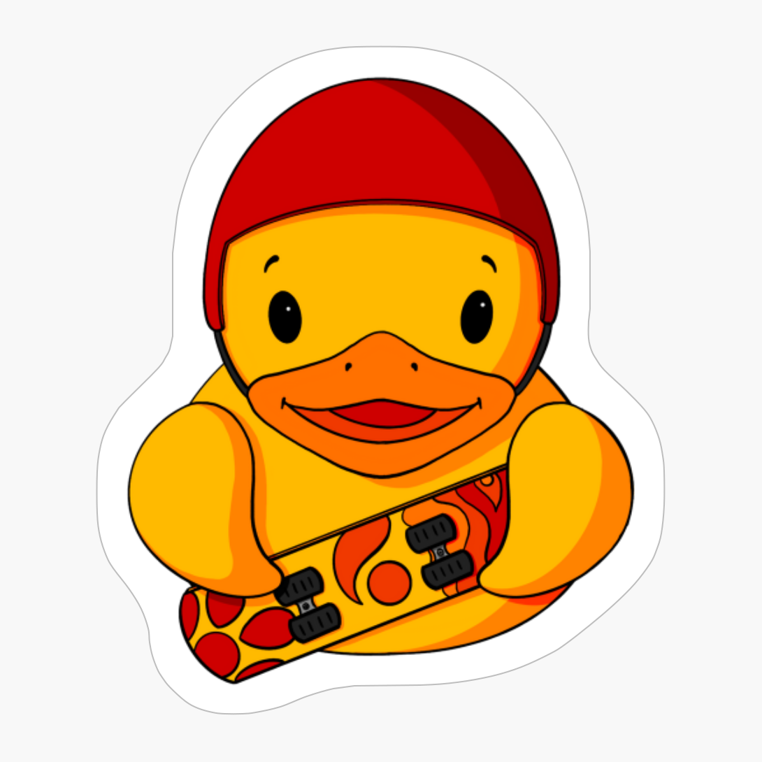 Skateboarding Rubber Duck