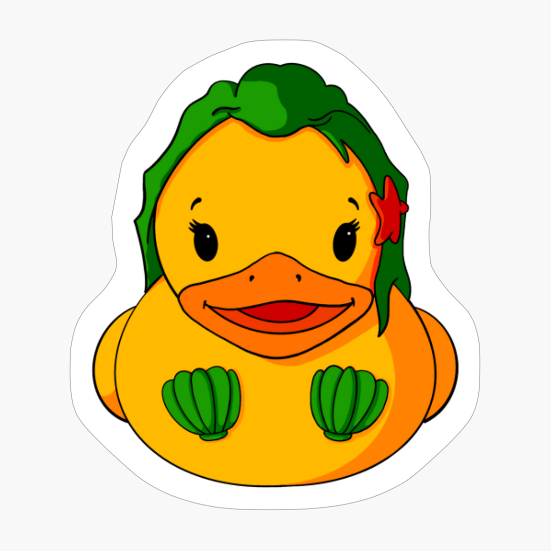 Green Mermaid Rubber Duck