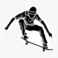 Skateboard Black And White
