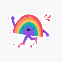 Pride Rainbow Skateboarding