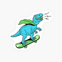 Dinosaur Skateboarding