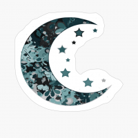 Ornament Crescent With Stars