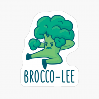 Funny Broccoli Veggie Brocco-Lee Karate Design
