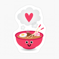 Ramen Noodles Love - Cute Kawaii