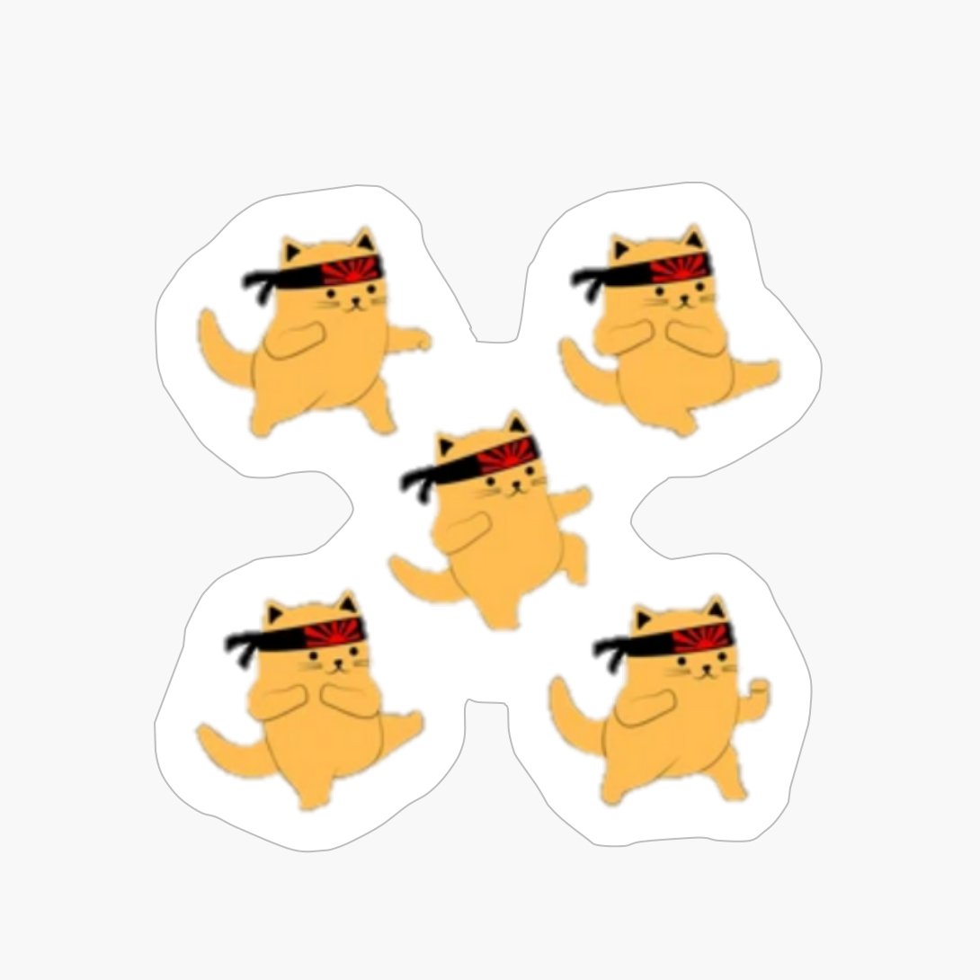 Cute Kungfu Cat Pack - Martial Art Cat