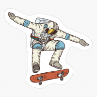Astronaut Do Skateboard Tricks