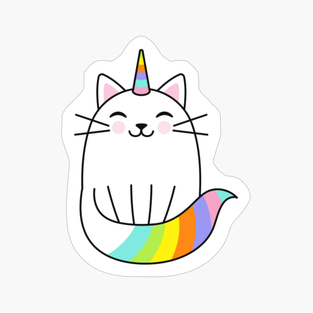 Unicorn Rainbow Kitten