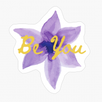 Be You Purple And Gold Flower Wildflower