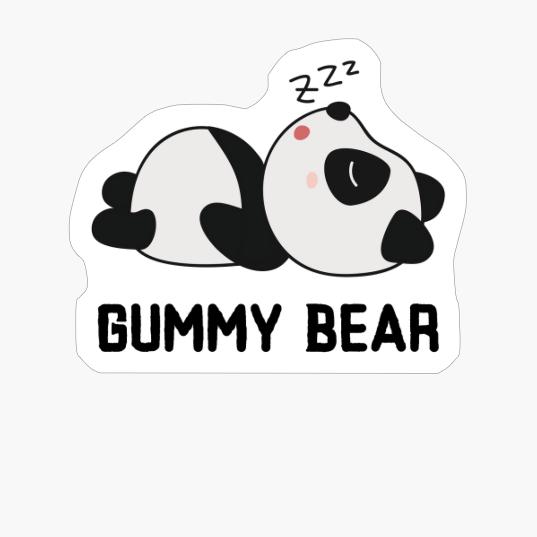 Sleeping Gummy Panda Bear