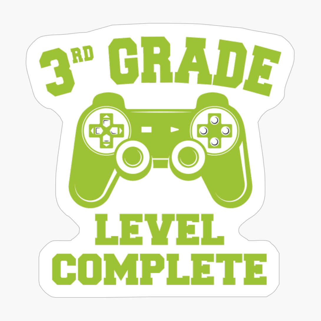 Third Grade Level Complete - A Funny Present For A Gamer Who Loves School
