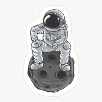 Trendy Astronaut Waiting For A Lift - A Funny Gift For A Cool Hipster Who Loves Alien, Space, And Sci Fi!