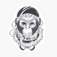 Cool Space Monkey! - A Funny Gift For A Cool Hipster Who Loves Alien, Space, And Sci Fi!
