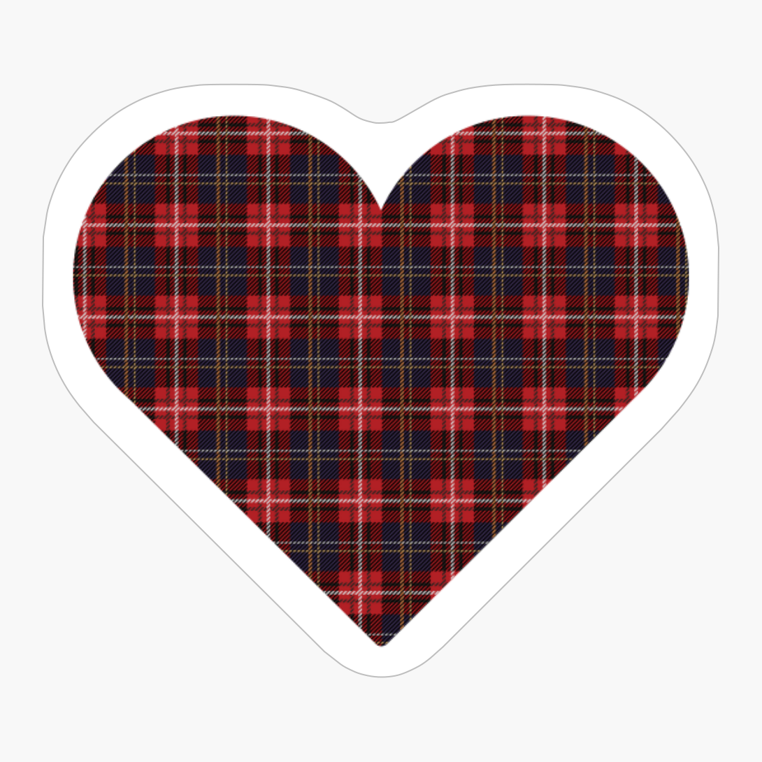 Tartan Heart - A Funny Gift For Someone Who Loves Scotland, Scottish Clan Tartan And Celtic Music