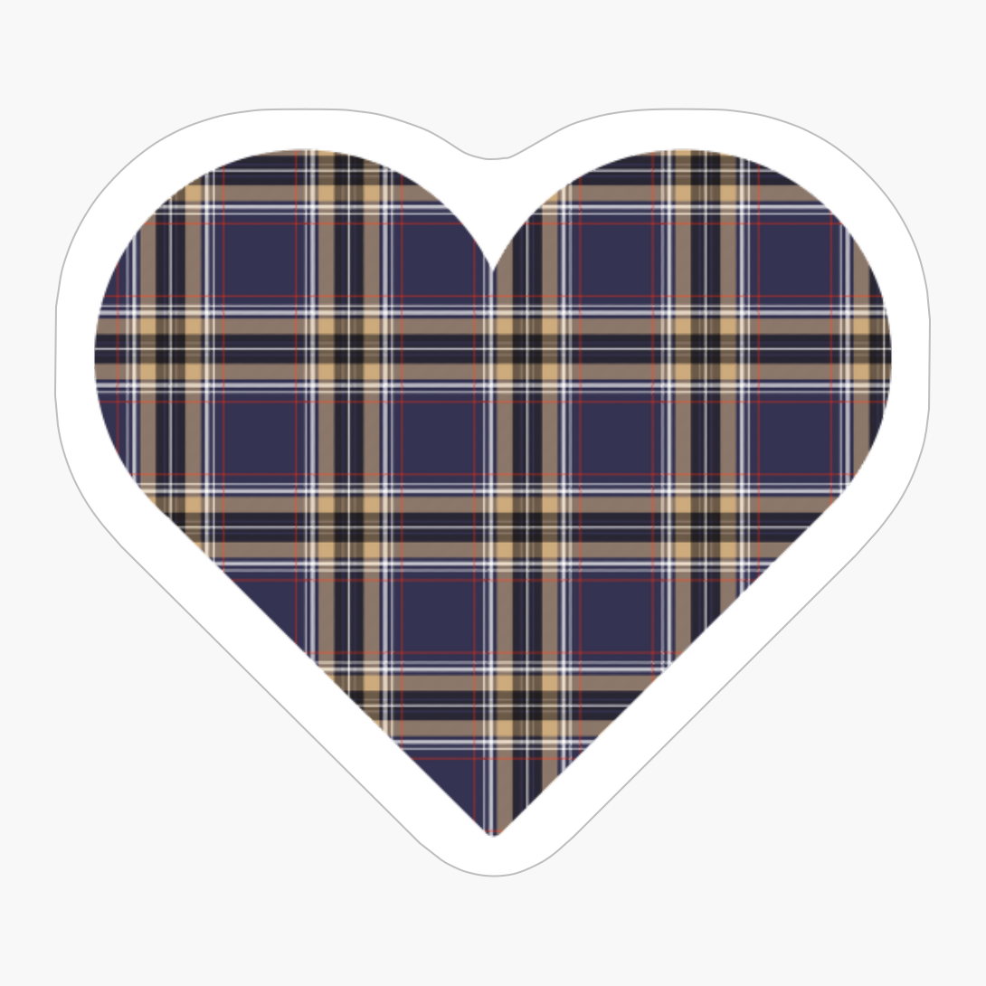 Tartan Heart - A Funny Gift For Someone Who Loves Scotland, Scottish Clan Tartan And Celtic Music