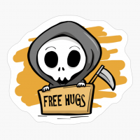 Cute Reaper "Free Hugs" - A Funny Halloween Gift For Someone Who Loves The Grim Reaper And Hugs!
