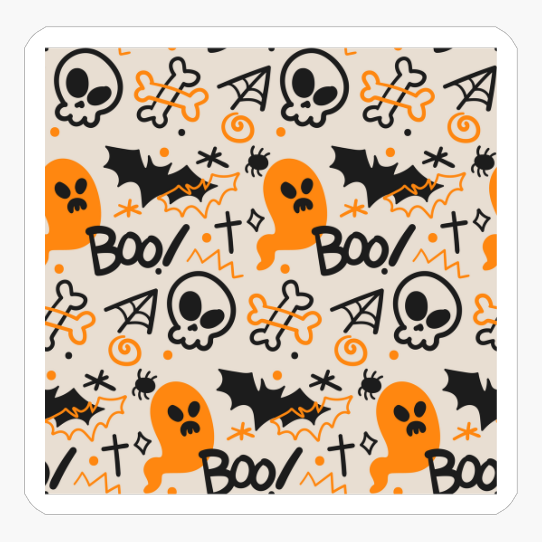 Funny Halloween Pattern - A Spooky Gift For Someone Who Loves Dark Magic And Candy!