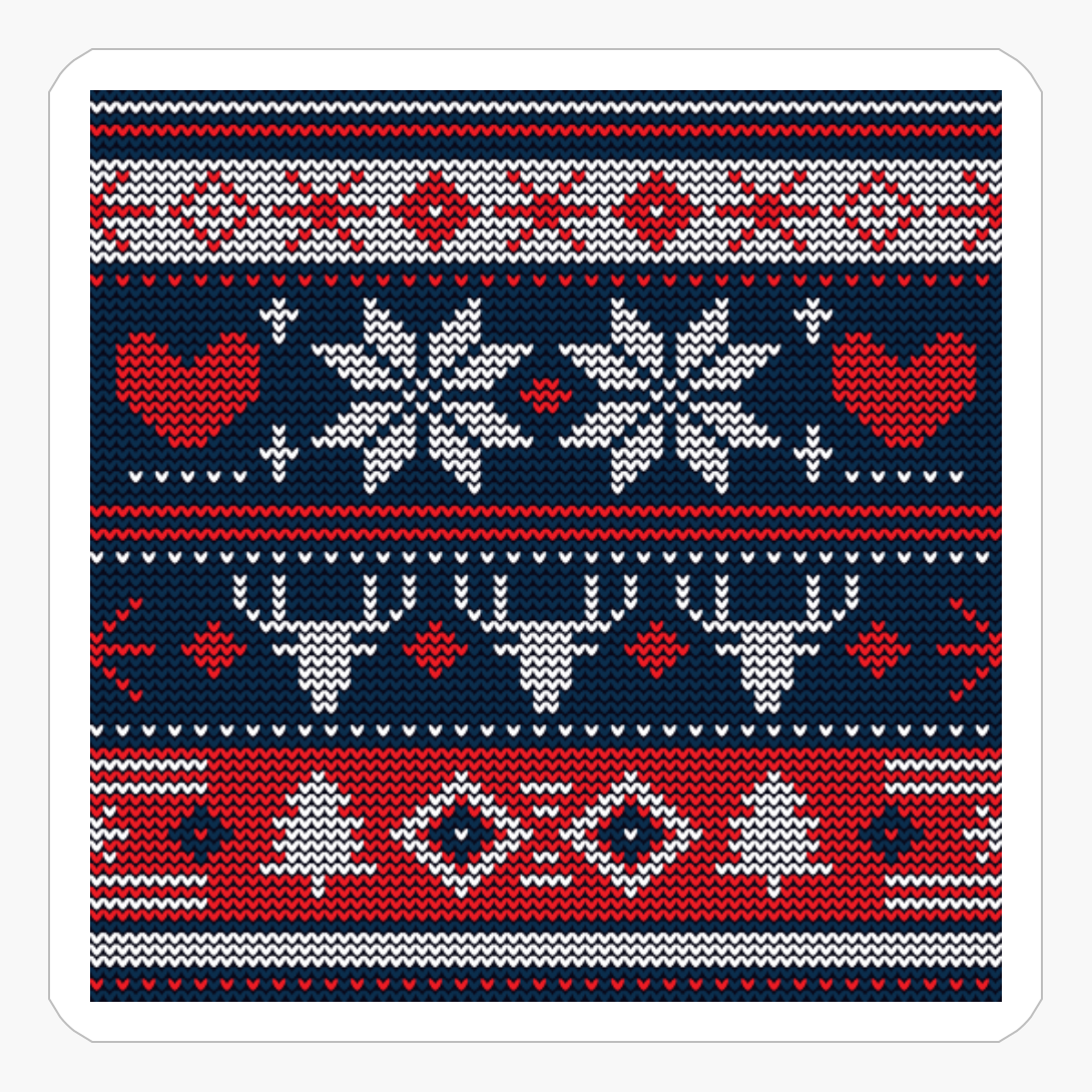 Knitted Christmas Pattern - A Scandinavian Gift For A Holly Jolly Christmas