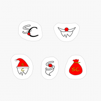 Santa Claus Logo Pattern