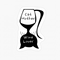 Cat Lover Wine Mother