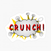 CRUNCH! Comic Book Saying For Kids To Adults