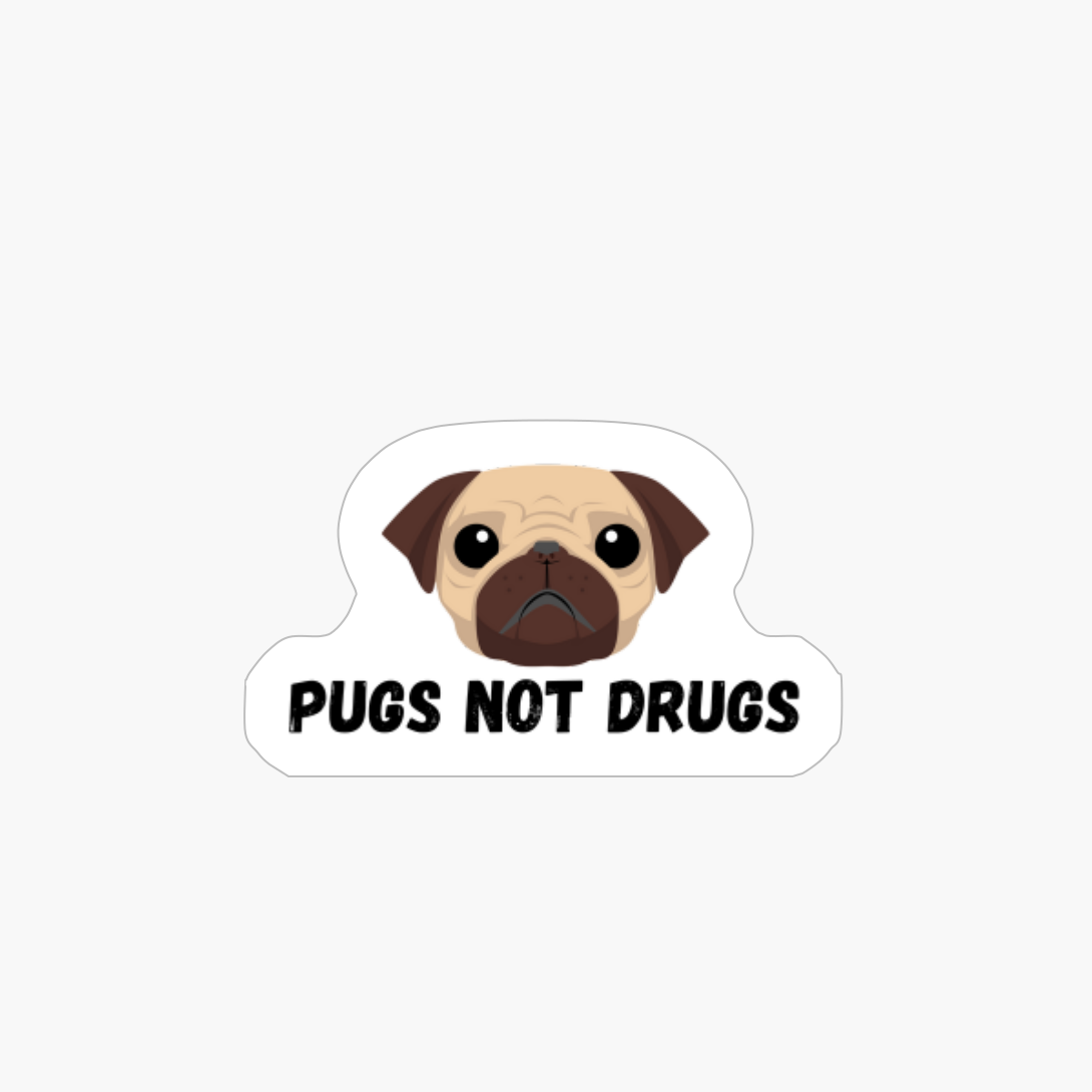 Pugs Not Drugs Funny Dog