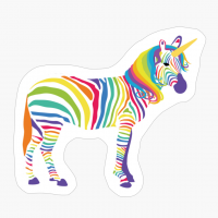 Rainbow-Unicorn-Zebra Or Zebra-Unicorn Rainbow