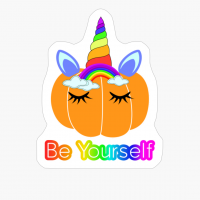 LGBTQ Thanksgiving Shirt, LGBTQ Unicorn Pumpkin, Be Yourself