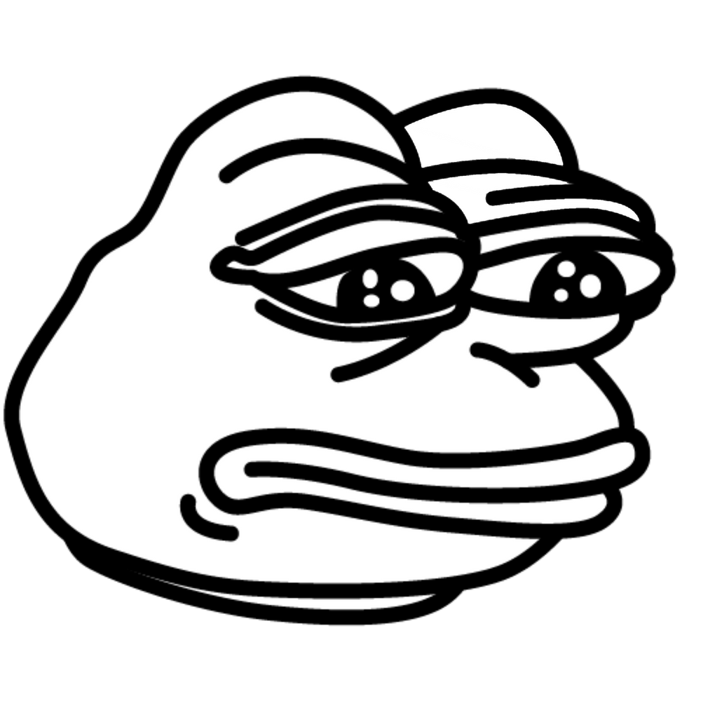 Black And White Pepe The Frog, Original Pepe The Frog, Transparent Pepe The Frog