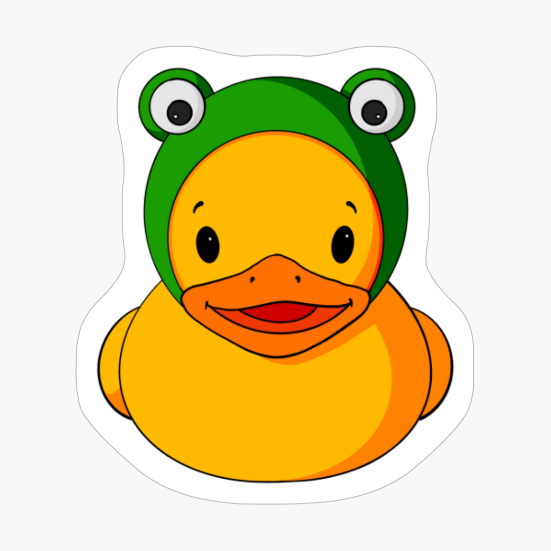 Frog Hat Rubber Duck
