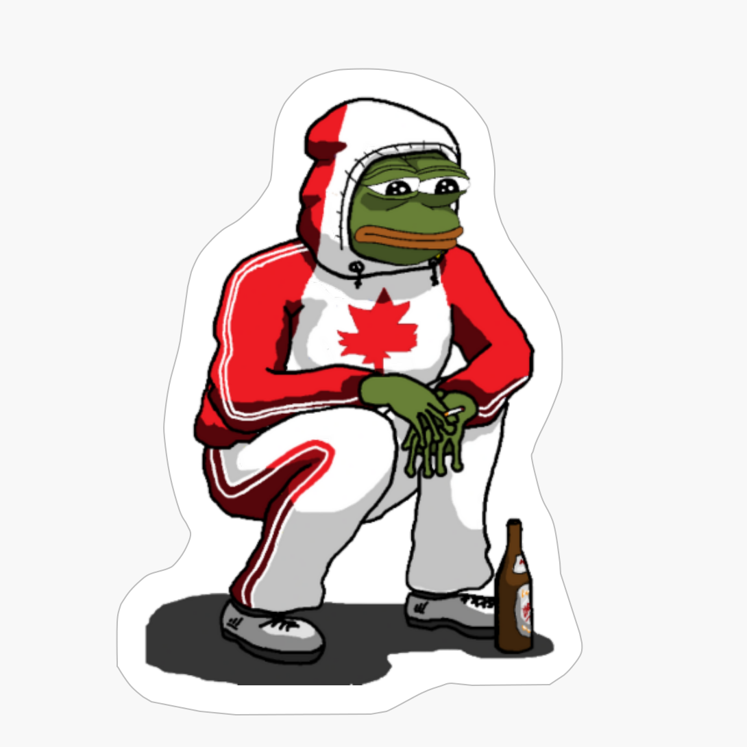 Canadian Pepe The Frog, Canadian Stalker Pepe The Frog, Pepe The Frog Meme, Pepo The Frog, Pepe Frog Meme, RARE Pepe The Frog