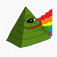 Illuminati Pepe The Frog, Illuminati Rainbow, Pepe The Frog, Illuminati The Frog