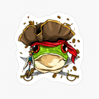 Pirate Frog Jolly Roger Halloween Costume Christmas Gift