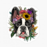 Floral French Bulldog Dog Spring Nature Lovers Gift