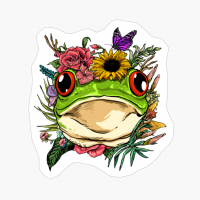 Floral Frog Spring Nature Lovers Gift For Women & Men