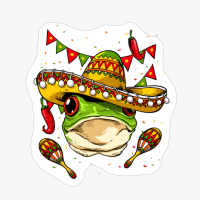 Cinco De Mayo Frog Mexican Lover Sombrero Frog Gifts