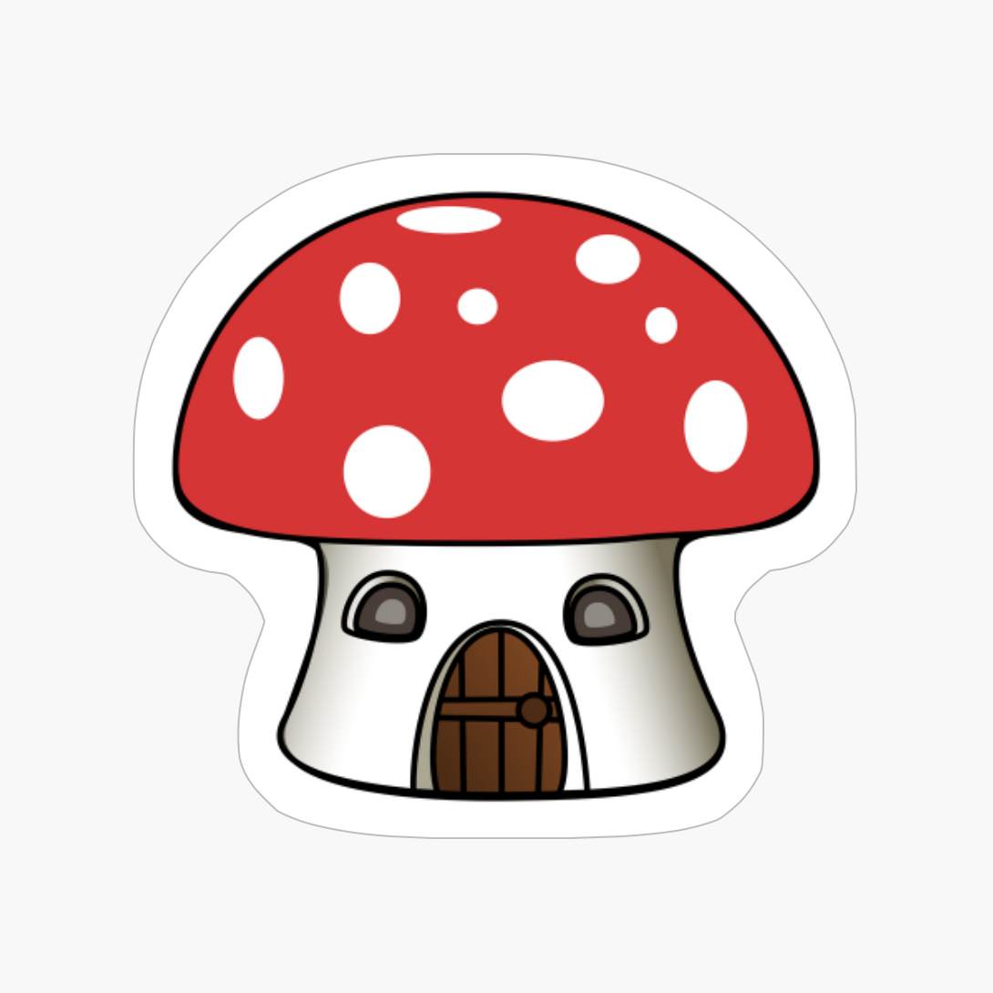 Red And White Mushroom House