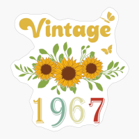Vintage 1967 Sunflower