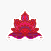 Hindu Paisley Lotus Meditation Flower Zen Spiritual