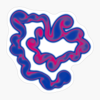 Bisexual Pride Abstract Spiral Swirls