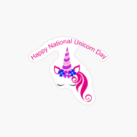 Happy National Unicorn Day Blue And Purple